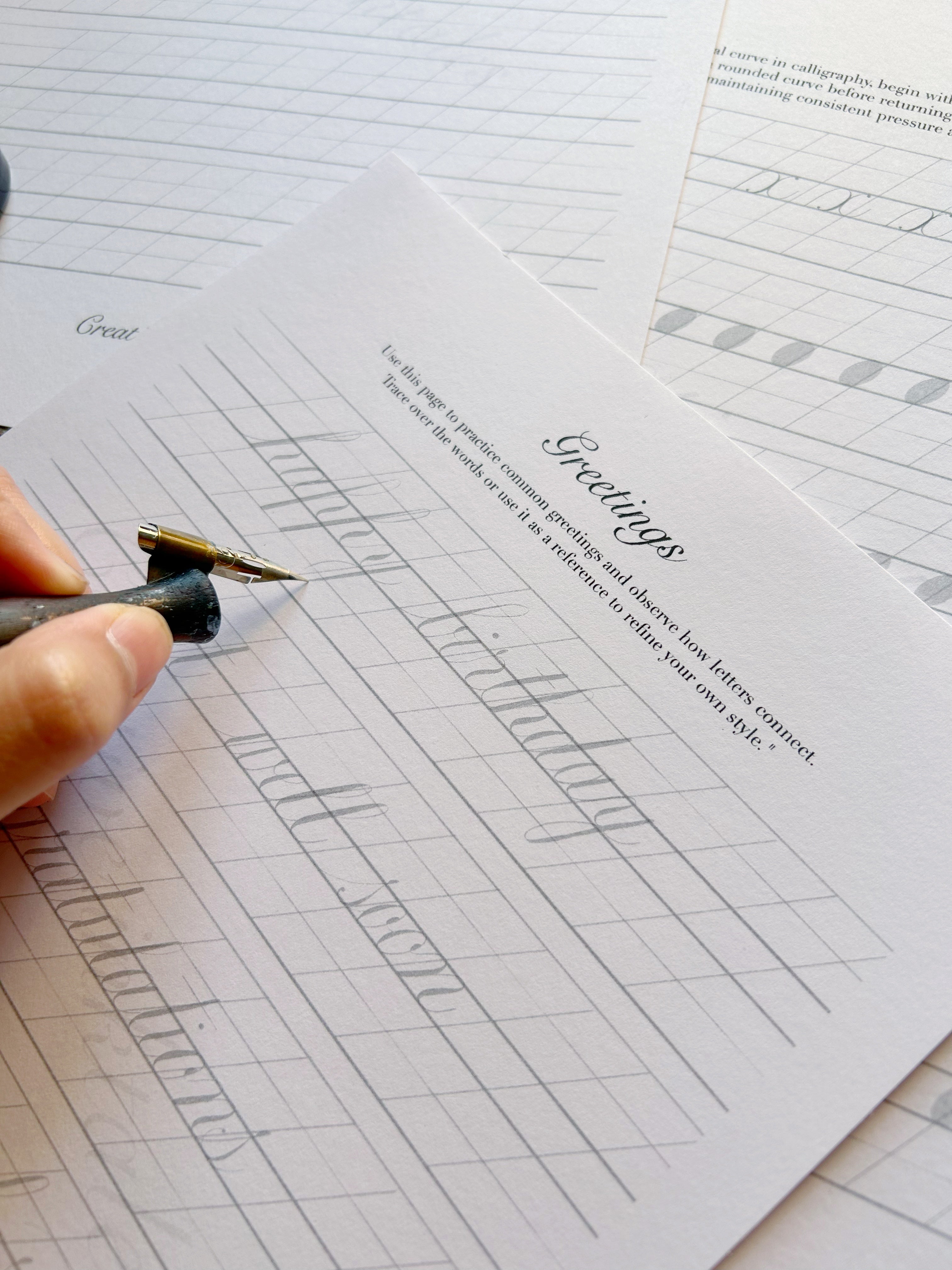 Copperplate Calligraphy Worksheets