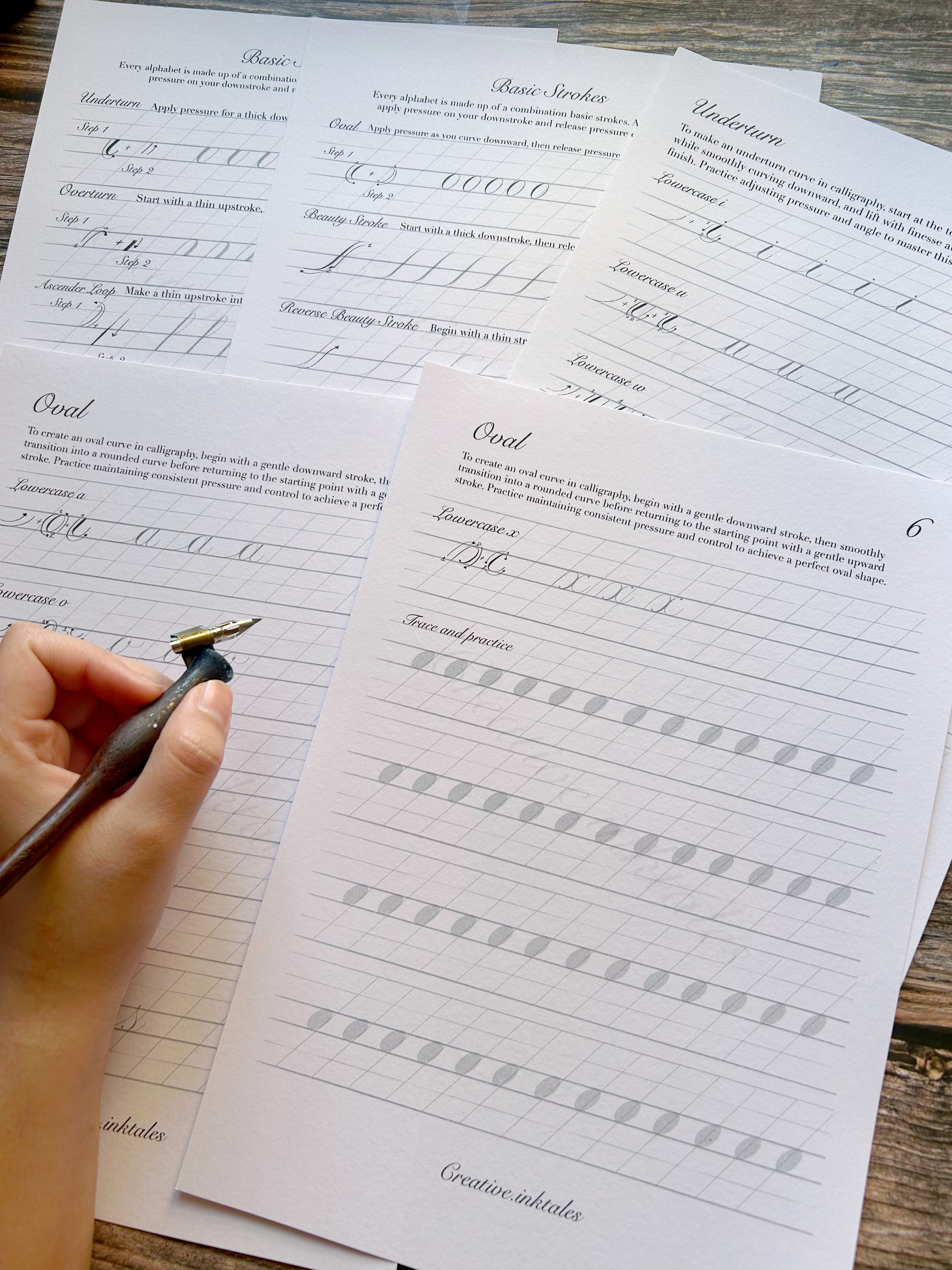 Copperplate Calligraphy Worksheets