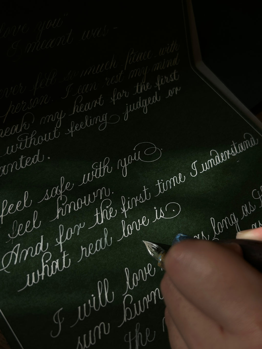 Handwritten Letter (Scroll Box)