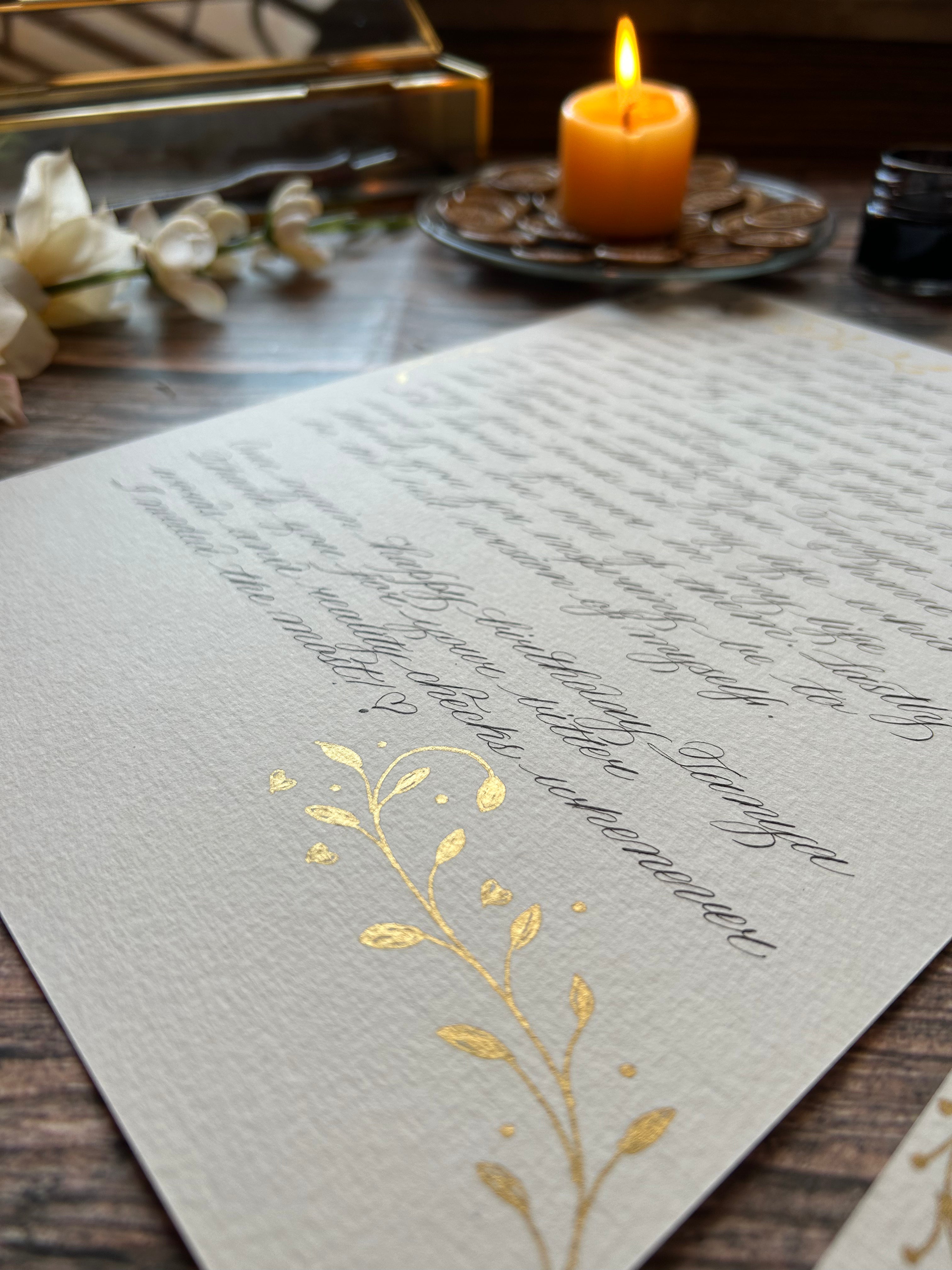 Handwritten Letter (Scroll Box)