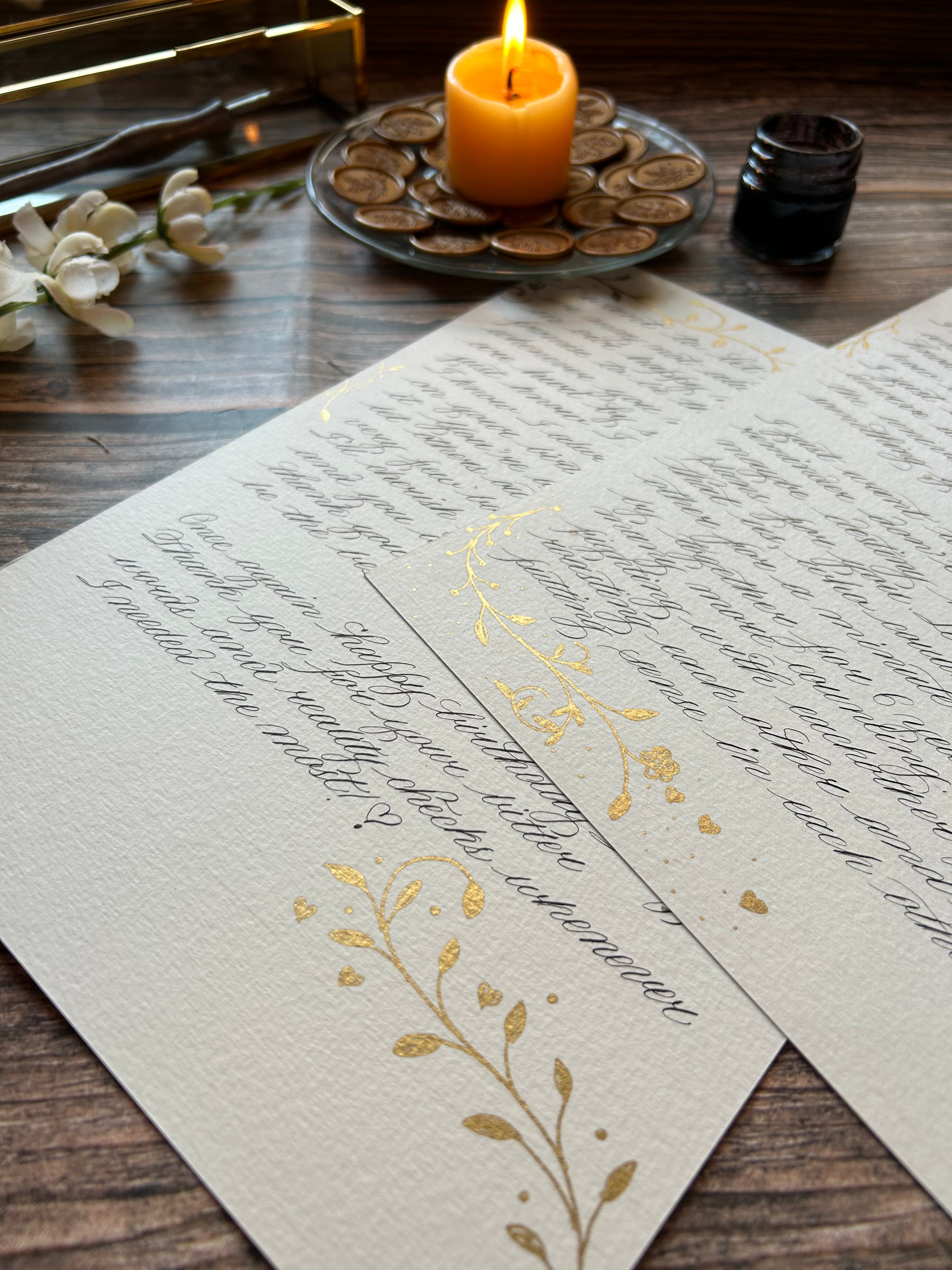 Custom Scrolled Letters Handwritten Letter (Scroll Box) – Creative Inktales