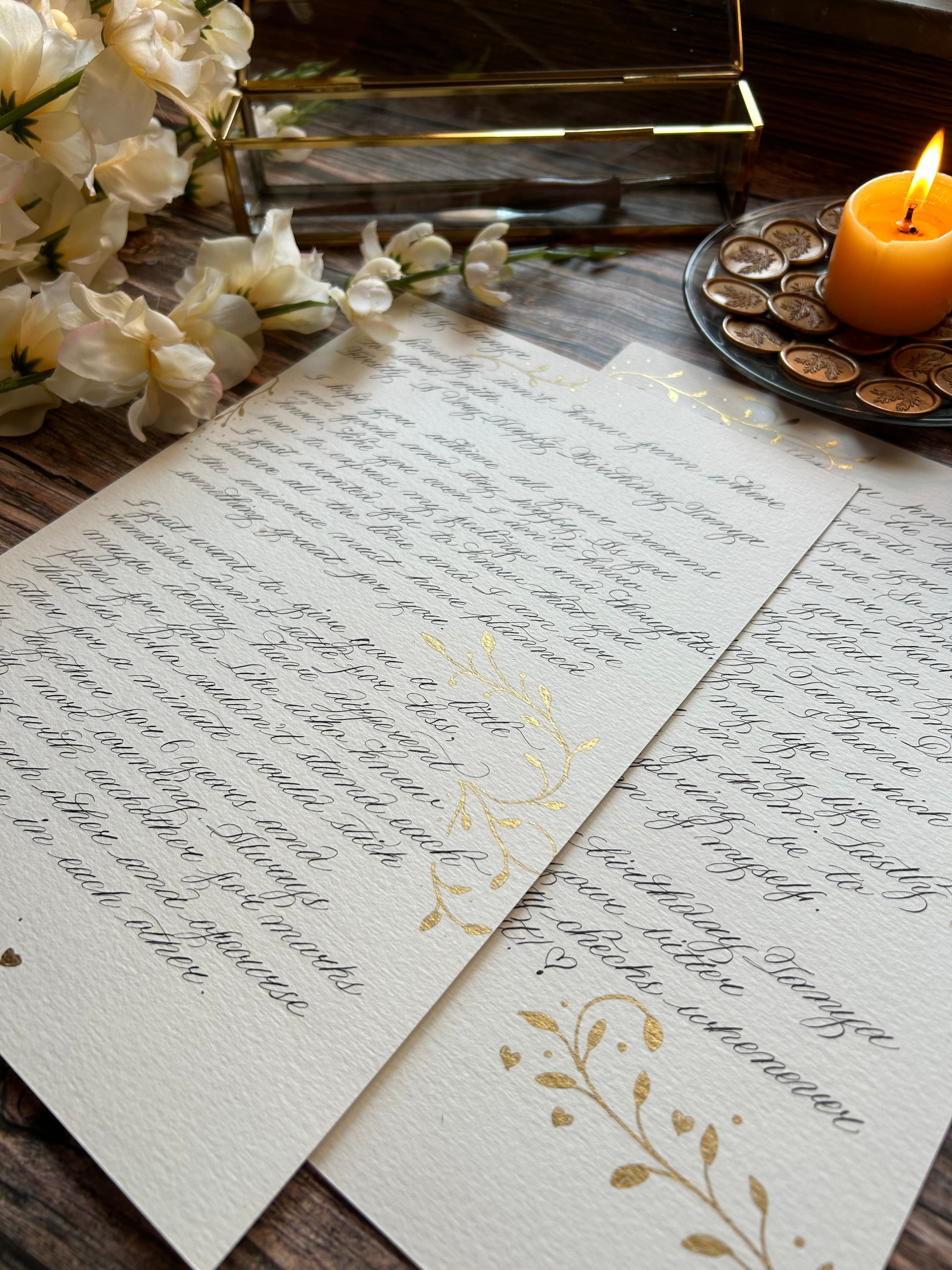 Handwritten Letter (Scroll Box)